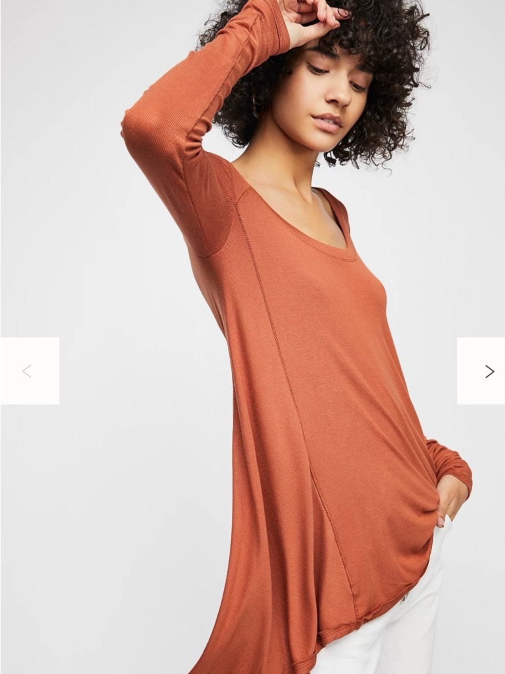 Free People “January” Long Sleeve Flowy T-Shirt
